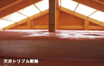 天井トリプル断熱